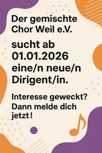 Chorleiter/in gesucht